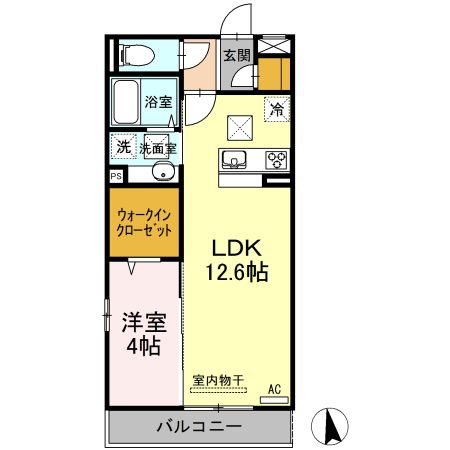 セジュール妙見の間取り