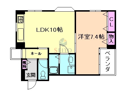 ファミリーハイツ岡町の間取り