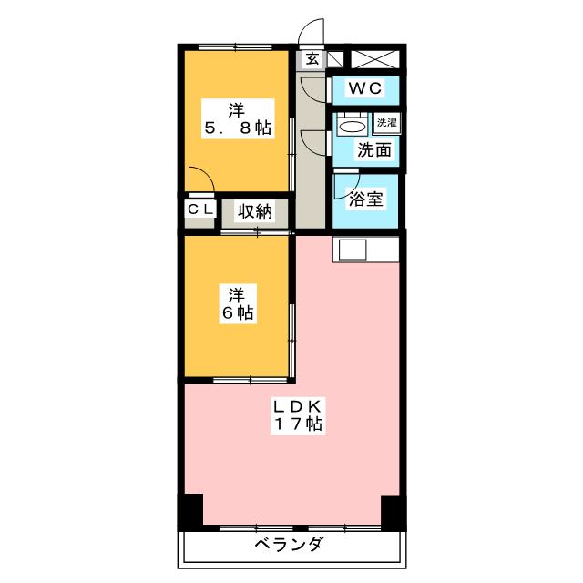 サンハイツ池場の間取り