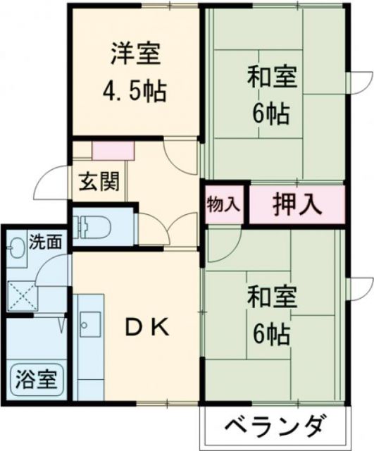 エスポワールアベニューBの間取り