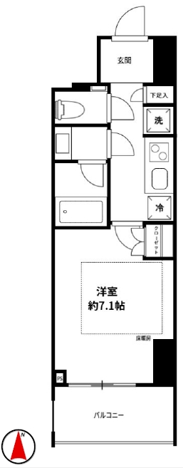 ルジェンテ新宿御苑前の間取り写真