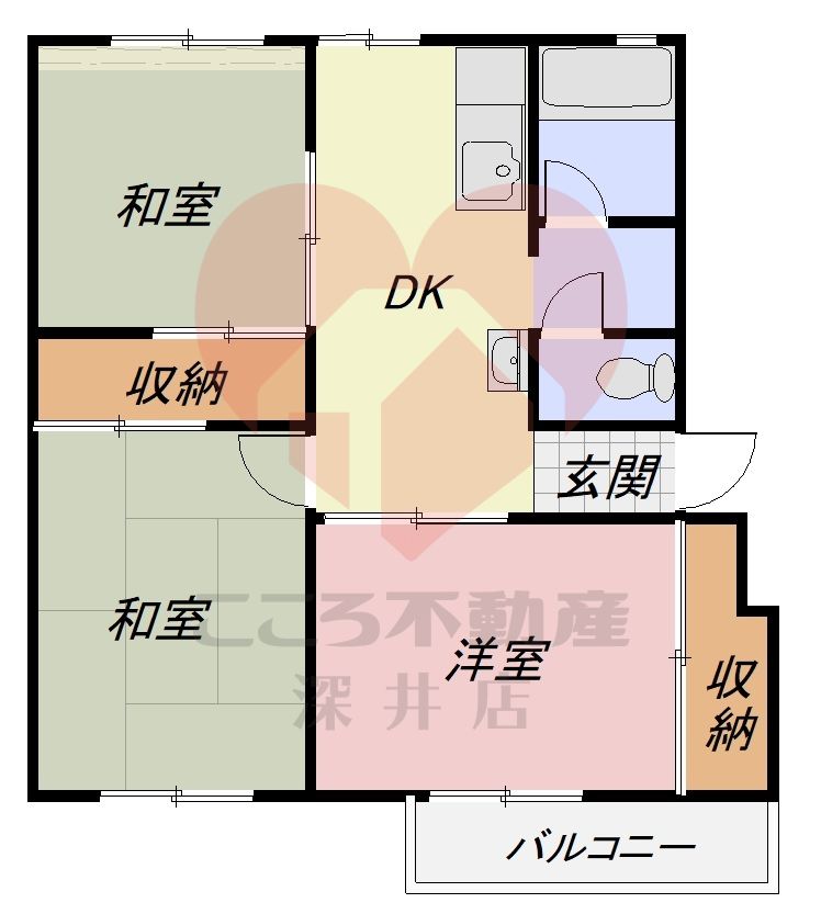 スマリオ三原台団地1棟の間取り