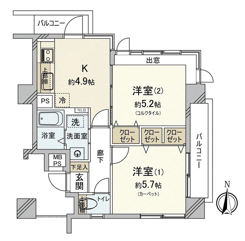 サンコート中村北の間取り