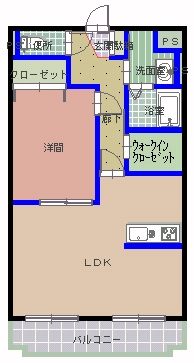 コートフロラシオン(浜田)の間取り