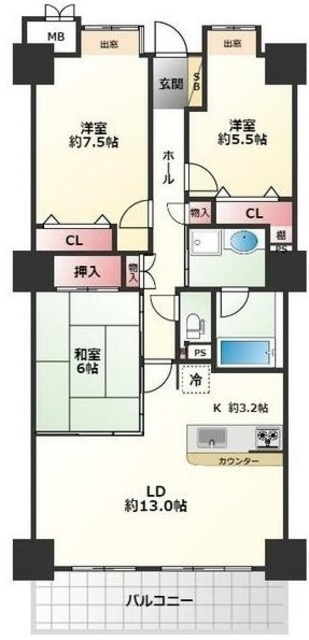 グランシティレイディアントタワーの間取り