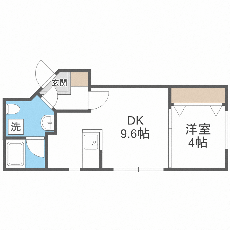 ラフィネ北円山の間取り