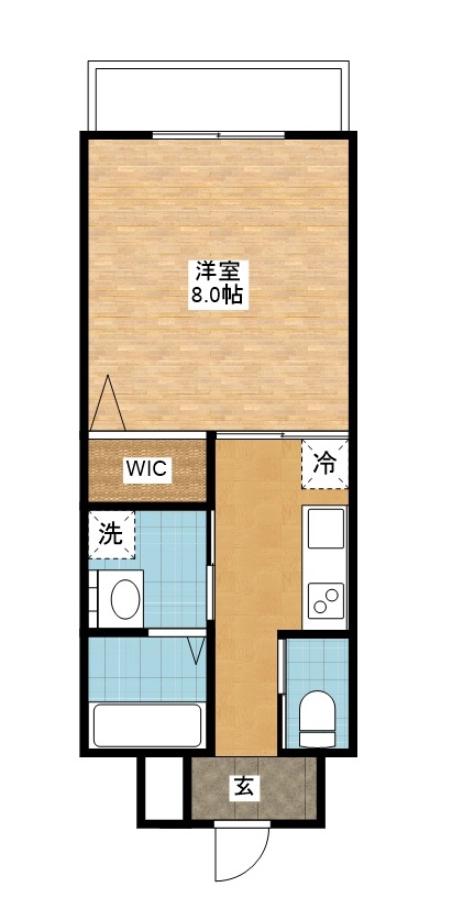 エヴァーグリーン思案橋の間取り