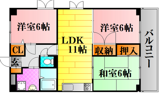 ロイヤルハイツ下田弐番館の間取り