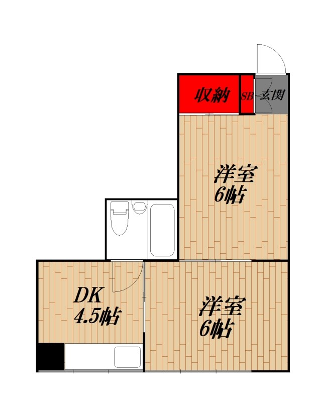 品川区戸越のマンションの間取り