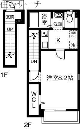 Ｍａｉｓｏｎｅｔｔｅ ｌａｎｄ 楠駅の間取り