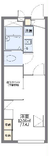 レオパレスパールアケノ第４の間取り