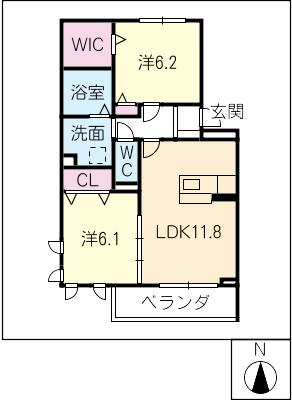 ディアコート２８　Ｂ棟の間取り