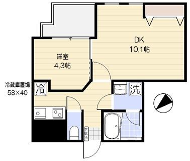 ムジーク北参道の間取り