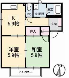 フォーレス２１　Ａ棟の間取り