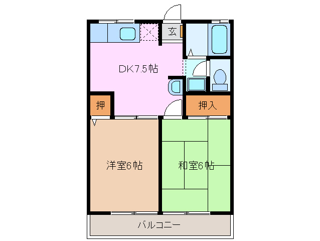 ボンボヤージの間取り