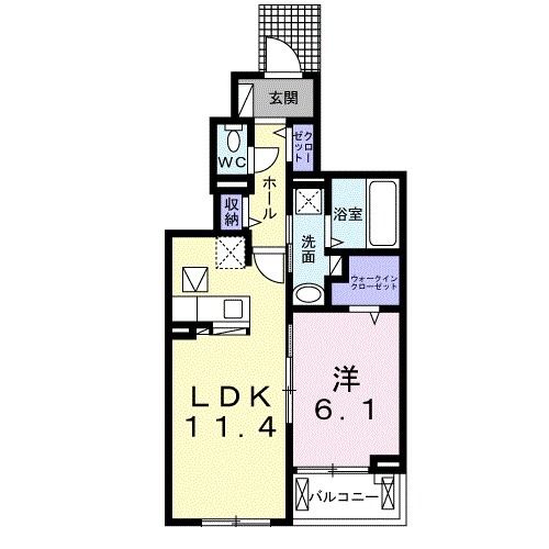 【カルムIの間取り】