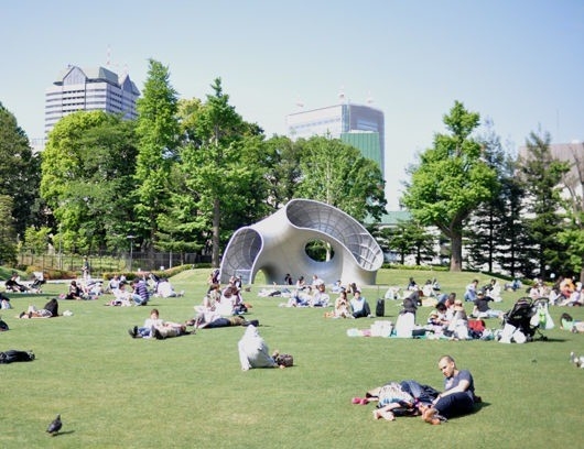 【パークアクシス六本木檜町公園の公園】