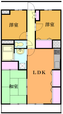 レジダンスボヌール籠原の間取り