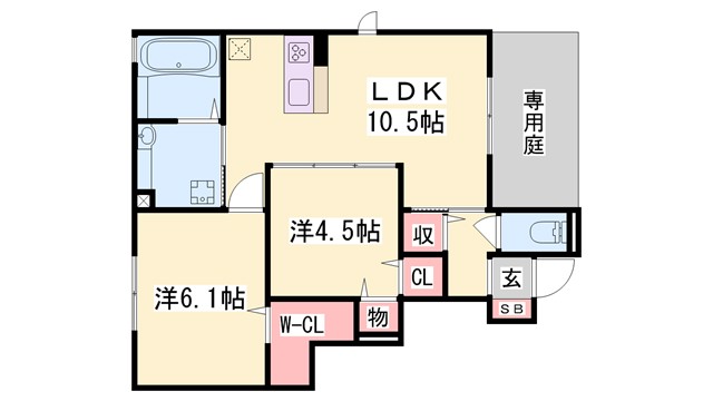 エルポルト　悠　A棟の間取り