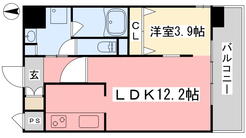 アーバン松前町の間取り