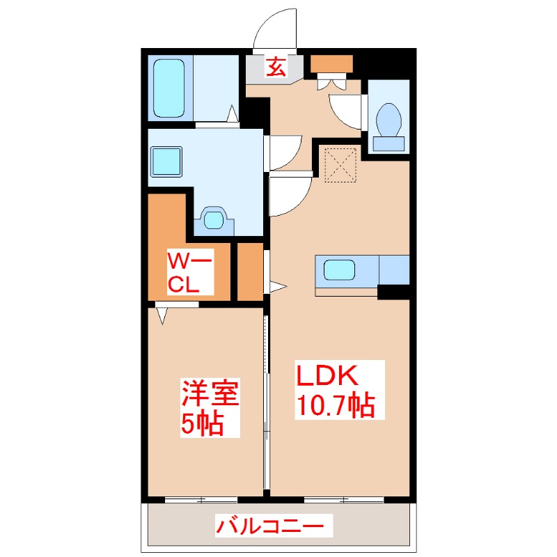 クレスト伊集院の間取り