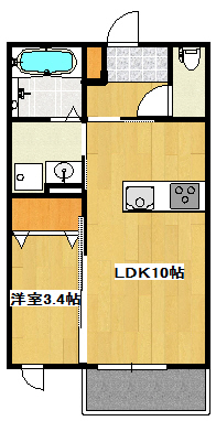 加西市北条町北条のアパートの間取り