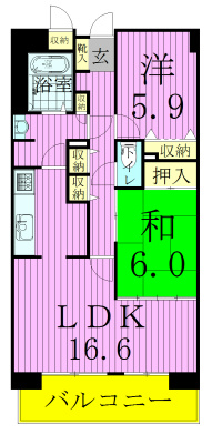 【白井ロジュマンの間取り】