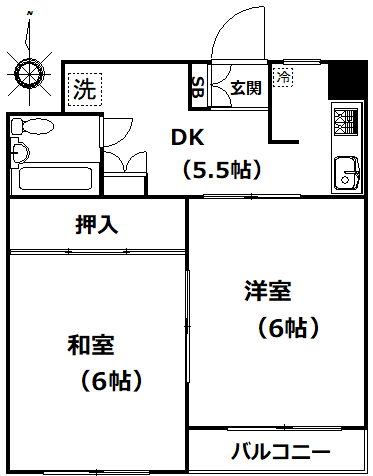 エクラン北沢の間取り