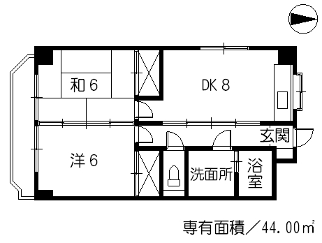 コーポ英の間取り