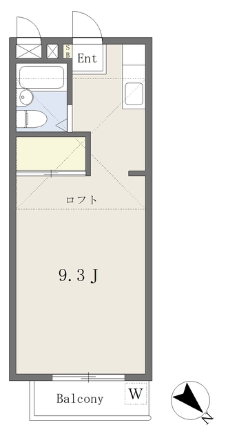 松戸市常盤平双葉町のアパートの間取り