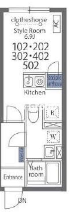 ラフォート町屋の間取り