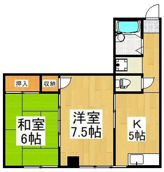 東大和市清水のマンションの間取り