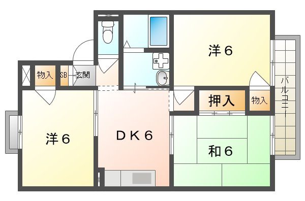 シャルム谷の間取り