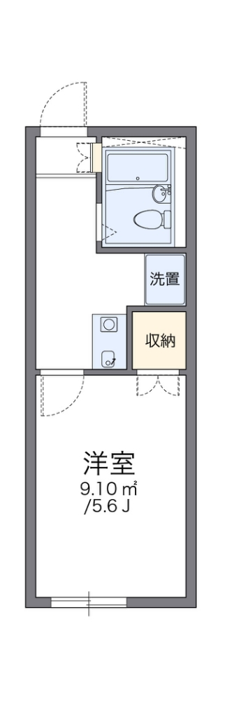 レオパレスノースアベニューの間取り