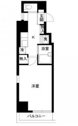 港区芝のマンションの間取り