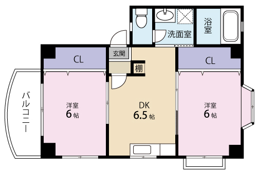 エクセル東谷山の間取り