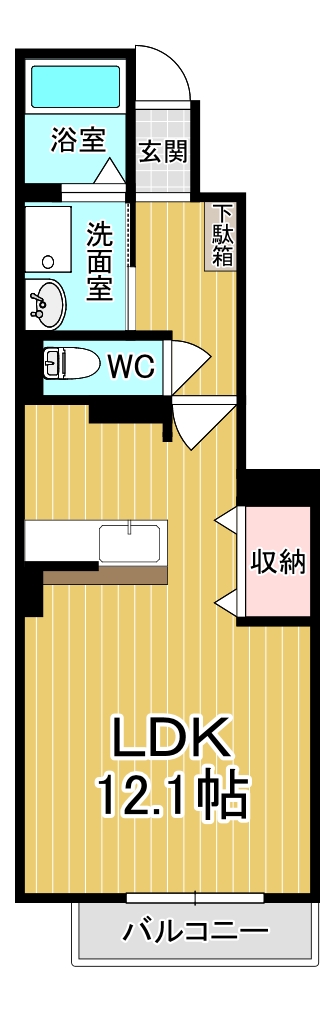 アンジュ・カルムＢの間取り