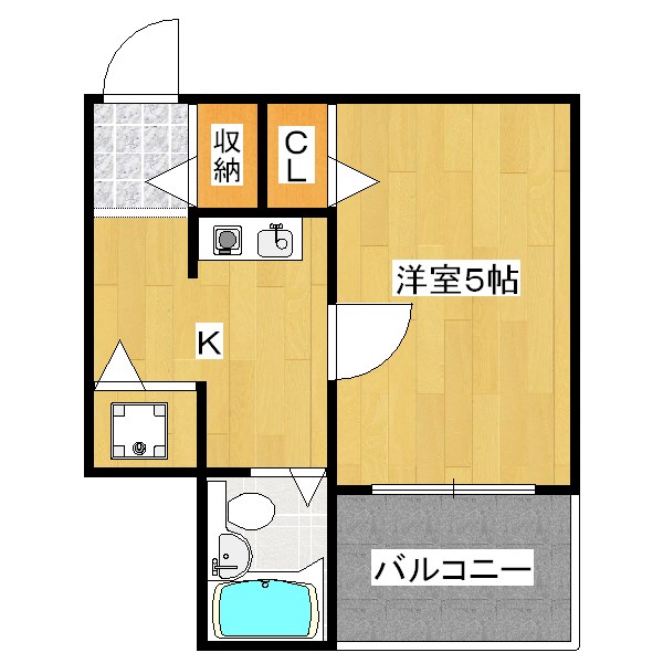 京都市中京区壺屋町のマンションの間取り