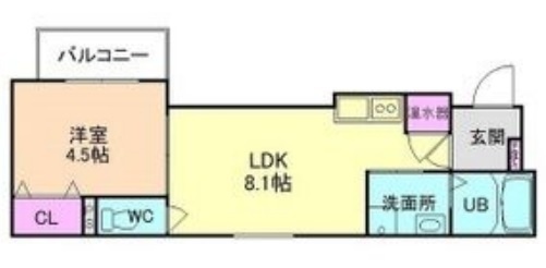 【ｇｉｒａｓｏｌ　ｋａｄｏｍａの間取り】