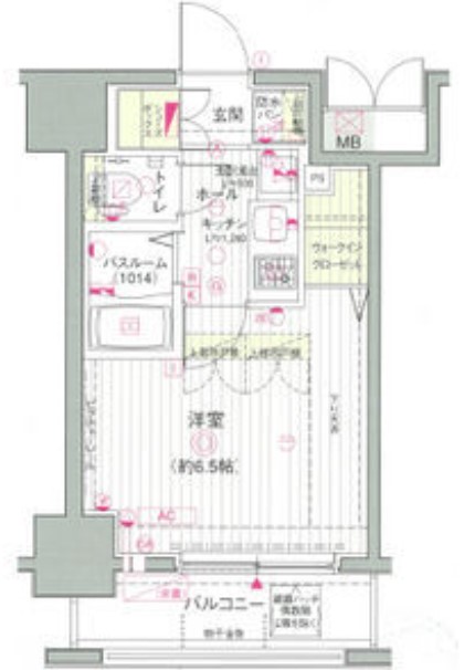 エステムプラザ品川駅前５ｔｈ　Ａｖｅｎｕｅの間取り