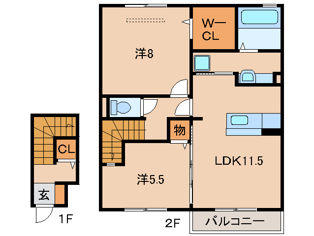 D-room栄谷の間取り