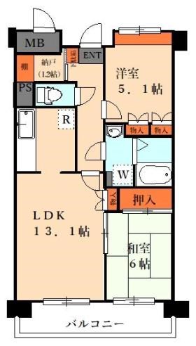 リヴェール烏山の間取り