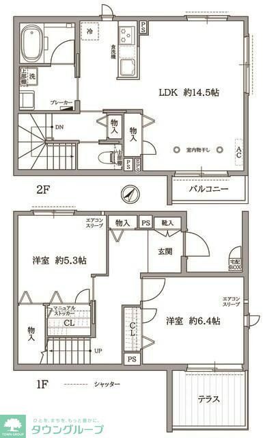 【横浜市鶴見区北寺尾のアパートの間取り】