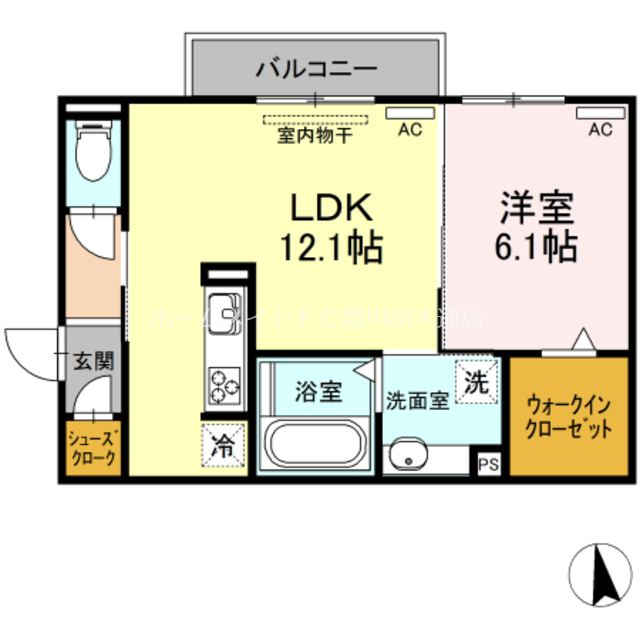 ソレーユ野路の間取り