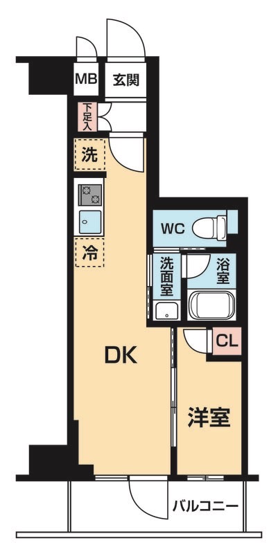 豊島区南大塚のマンションの間取り