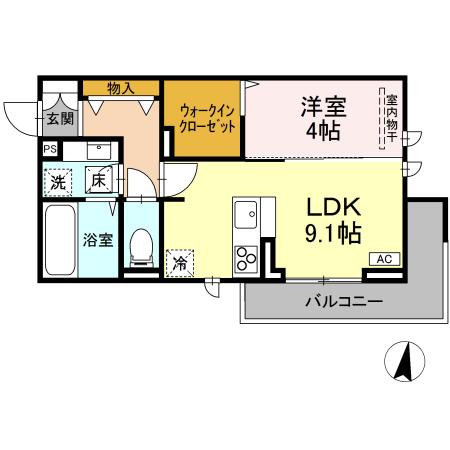 D-ROOM桜馬場の間取り