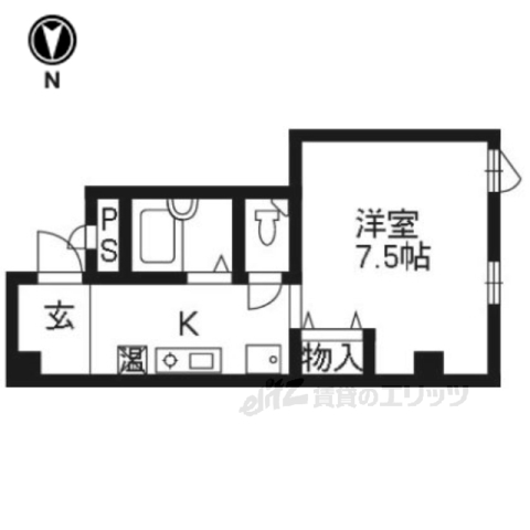 サーティフル新二条の間取り