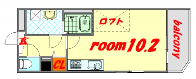 広島市南区金屋町のマンションの間取り