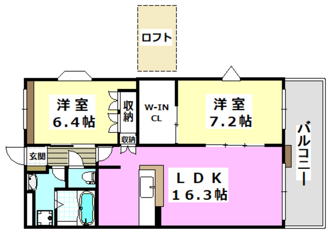 【ル　ジャーディンの間取り】