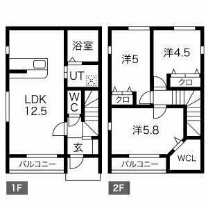 【Mysa　垣の内 A棟～E棟の間取り】